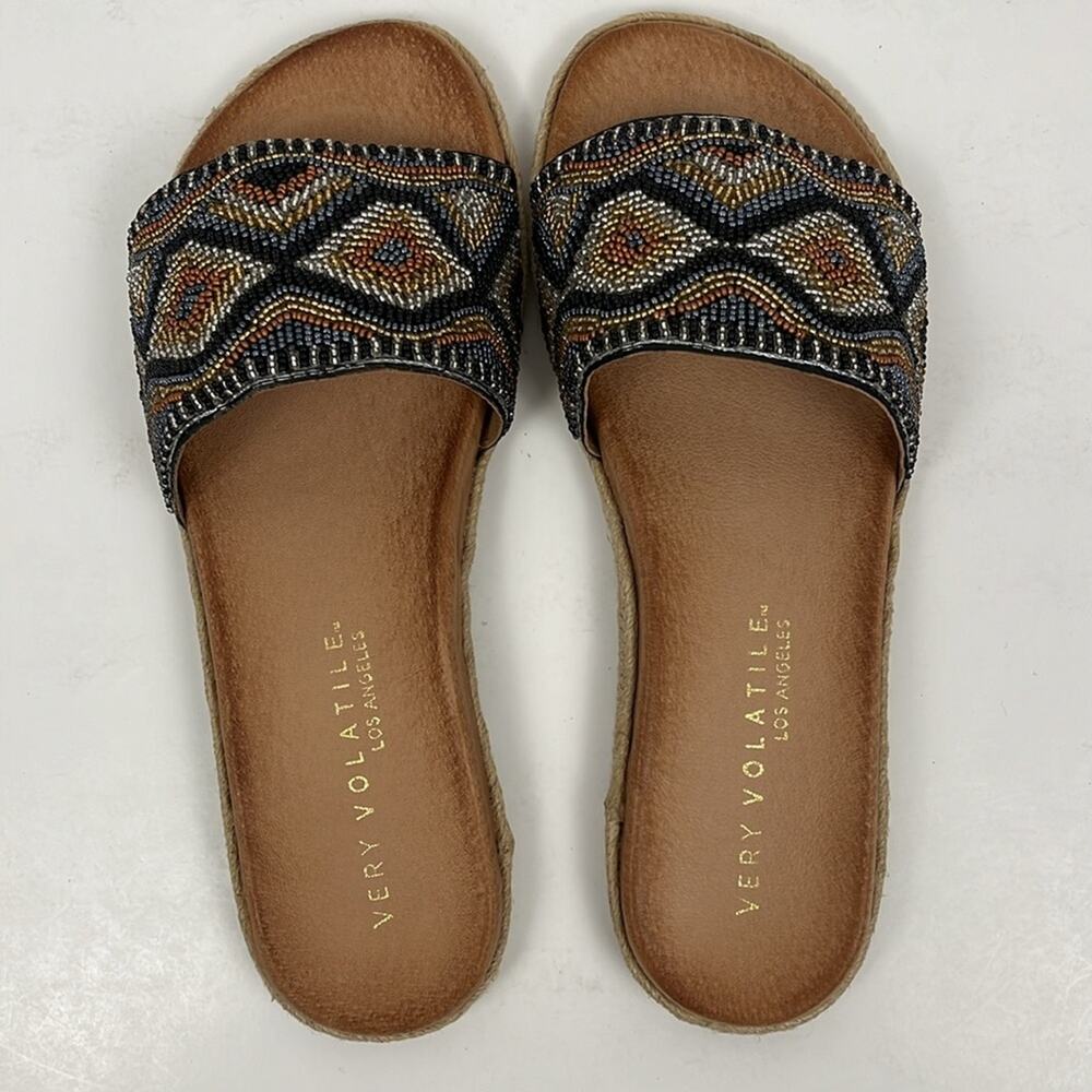 Very Volatile Beaded Multi-Color Slide Sandals - Picture 5 of 8
